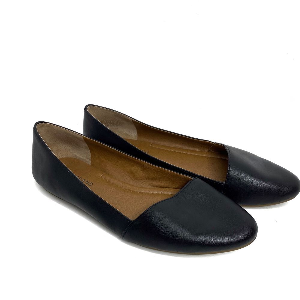 Lucky brand Black almond toe leather flats